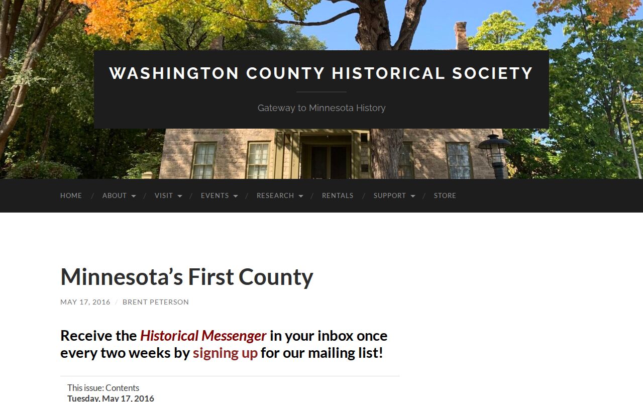 Woodbury previous residents Washington County Historical Society county history
