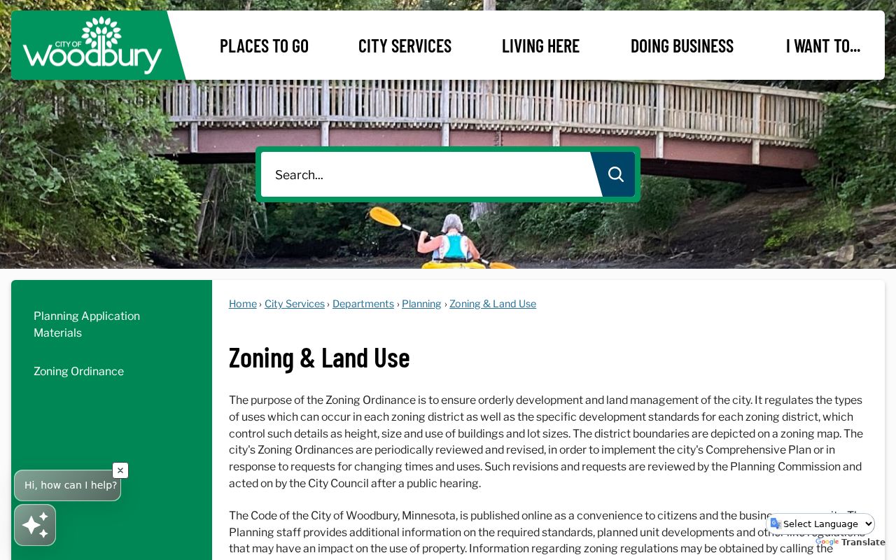 Woodbury ZIP zoning and land-use gateway